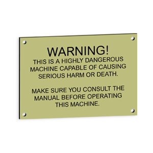 Custom warning Flat tag 